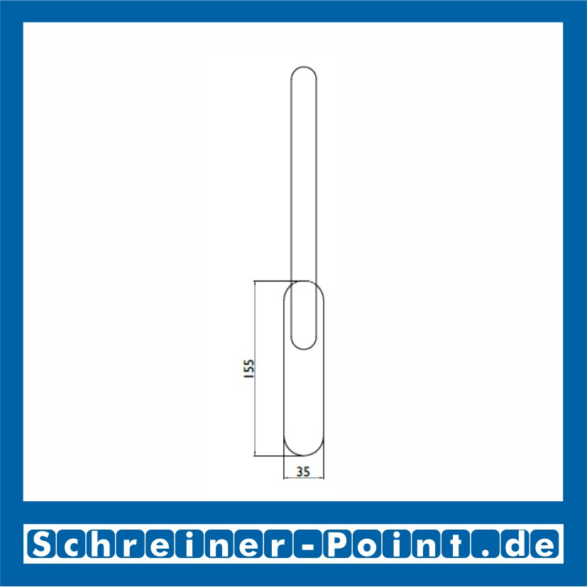 blaugelb Hebe- Schiebetürgriffe HSG 1020